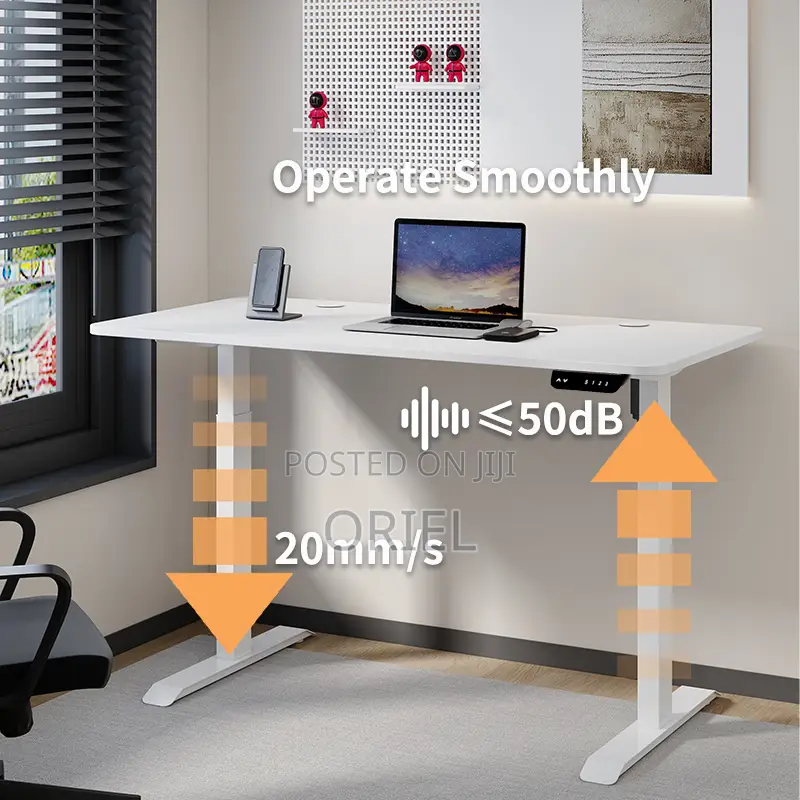 Office Desk : Office 1.2m Electric Height Adjustable Computer Desk