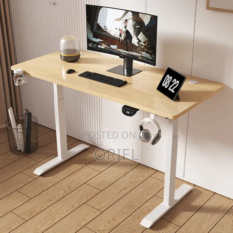 Office Desk : Office 1.2m Electric Height Adjustable Computer Desk