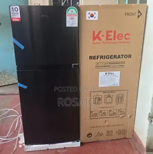 Black Klec 181 Litres Double Door No Frost Refrigerator