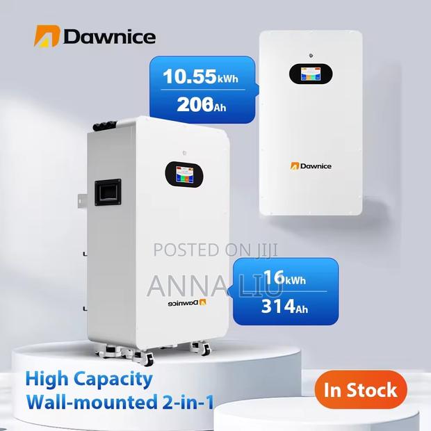 Dawnice 16kwh 51.2v 314ah Wall Battery For 5kva-8kva Inverter