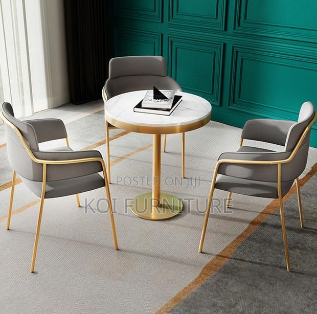 Coffee Table: Round Gold Coffee Table - thumbnail 8