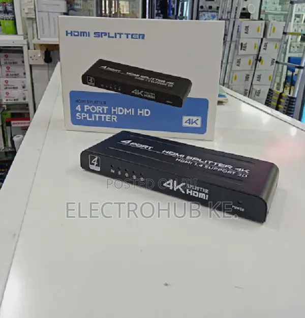 Mult- Creen Hdmi Slpitter 4 Outputs - Plug Play Hd Solution