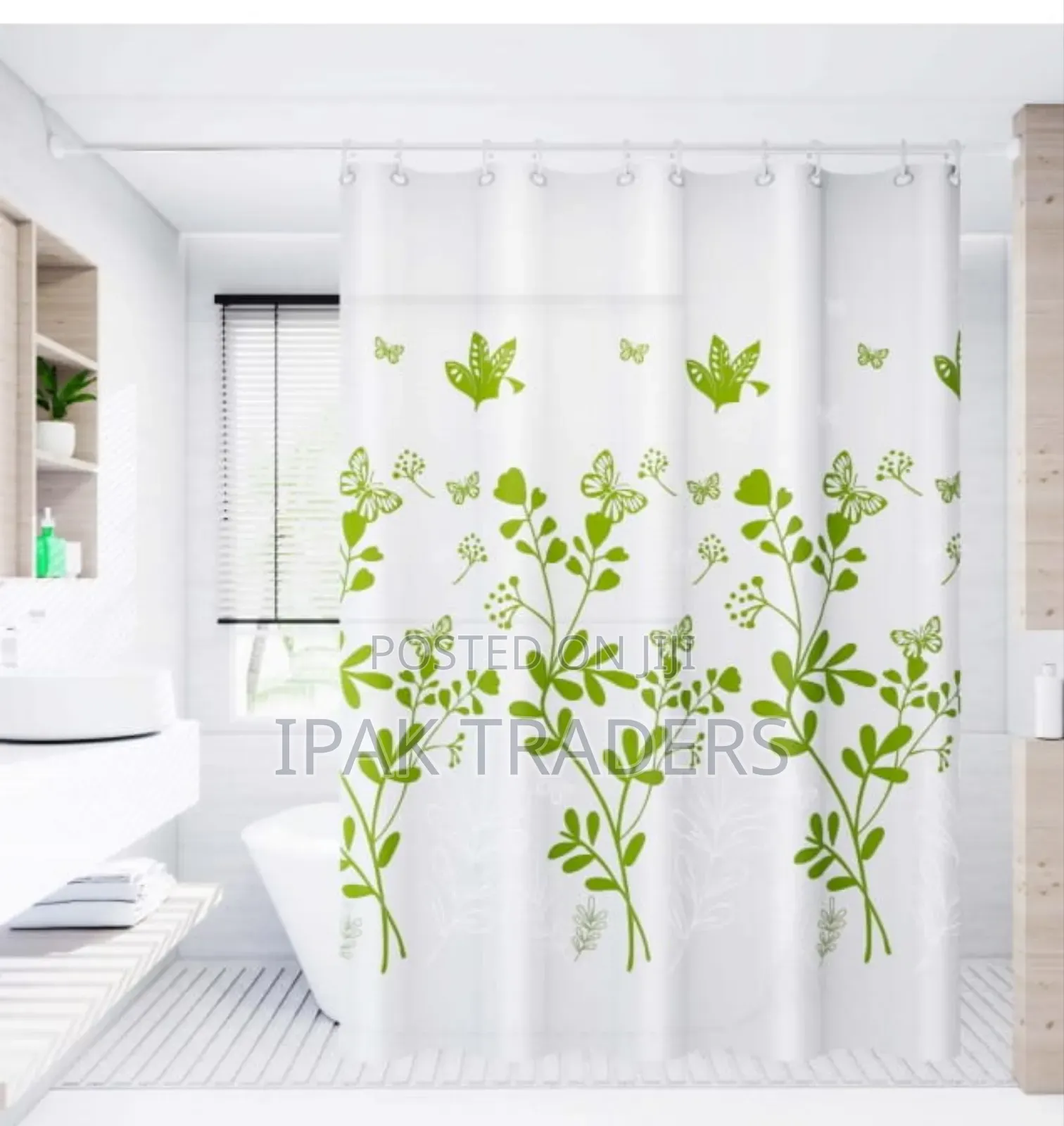 *Shower Curtain*
Material;Eva (Pvc Water Proof)
Size 180*200cms