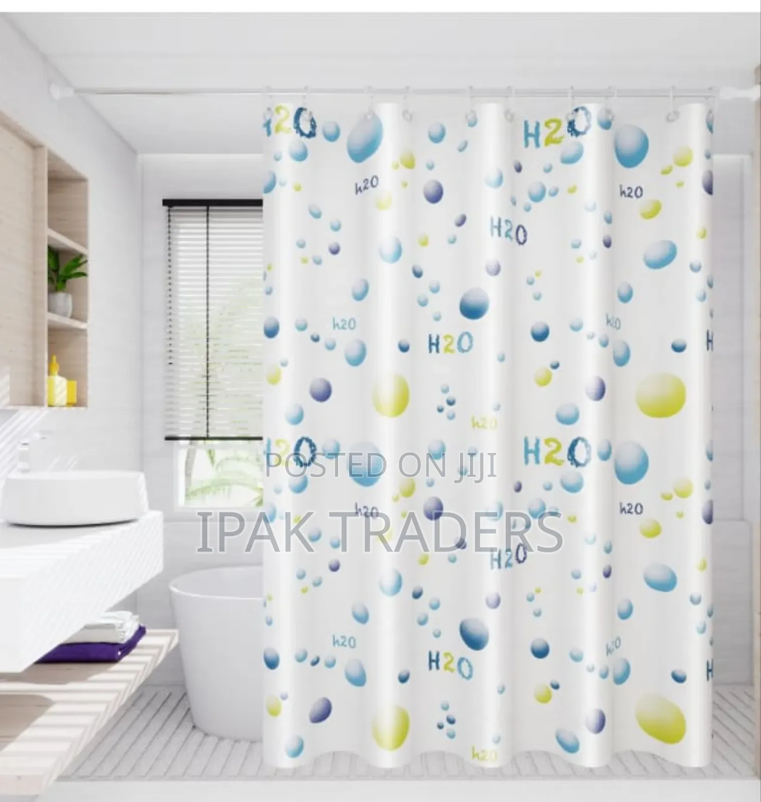 *Shower Curtain*
Material;Eva (Pvc Water Proof)
Size 180*200cms