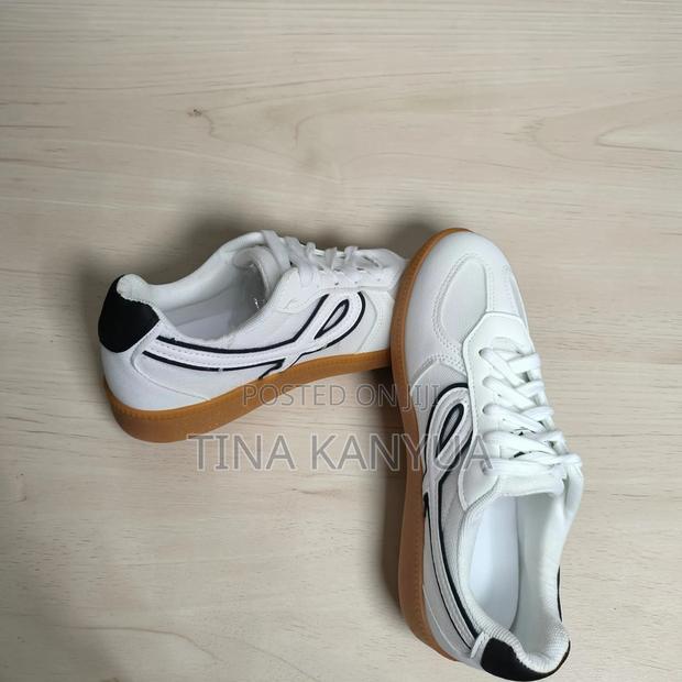 White Black Sneakers for Ladies