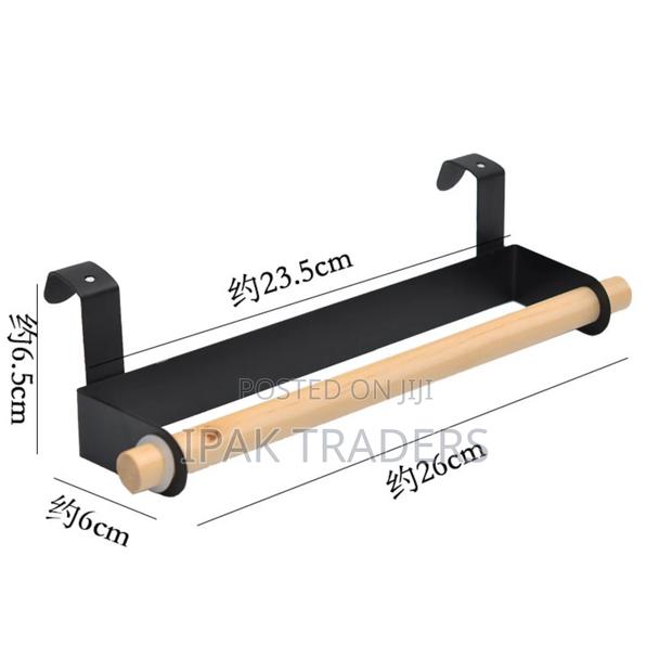 *Kitchen Towel Rack*
Material: Iron With a Wooden Bar - thumbnail 3