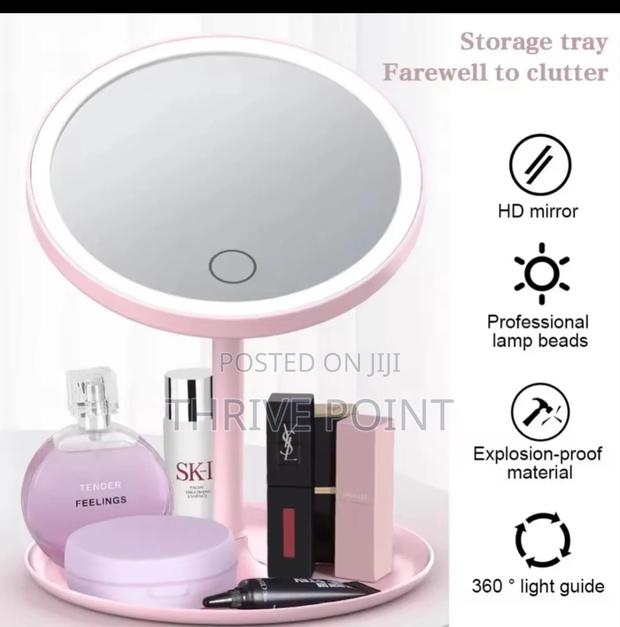 Led Make Up Mirror Storage Tray - main view