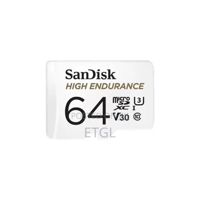 Sandisk High Endurance Microsd 64gb + Adapter
