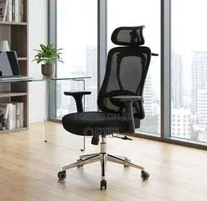 Office Chair : Adjustable Height Office Ergonomic High-Back Chair