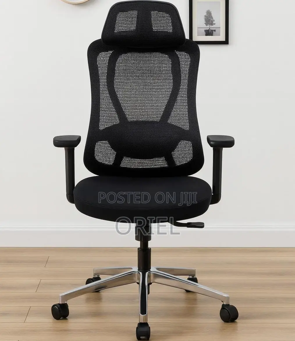 Office Chair : Adjustable Height Office Ergonomic High-Back Chair