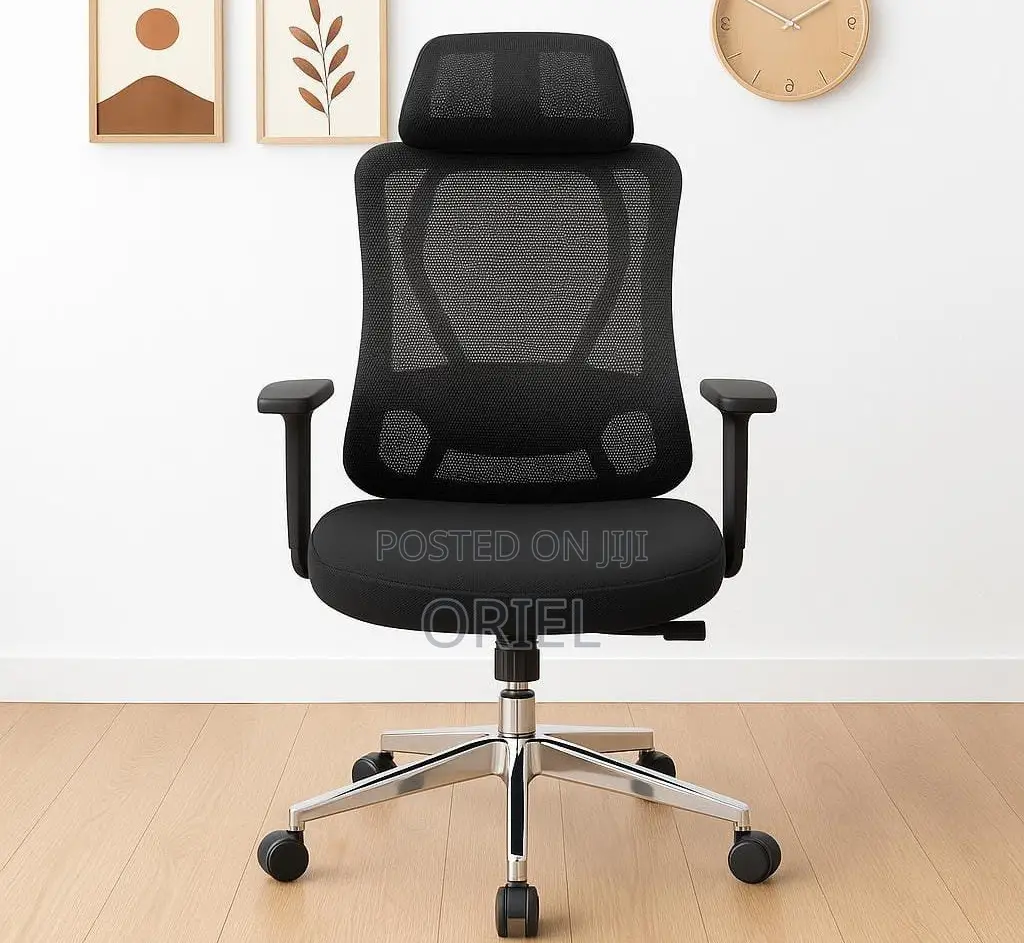 Office Chair : Adjustable Height Office Ergonomic High-Back Chair