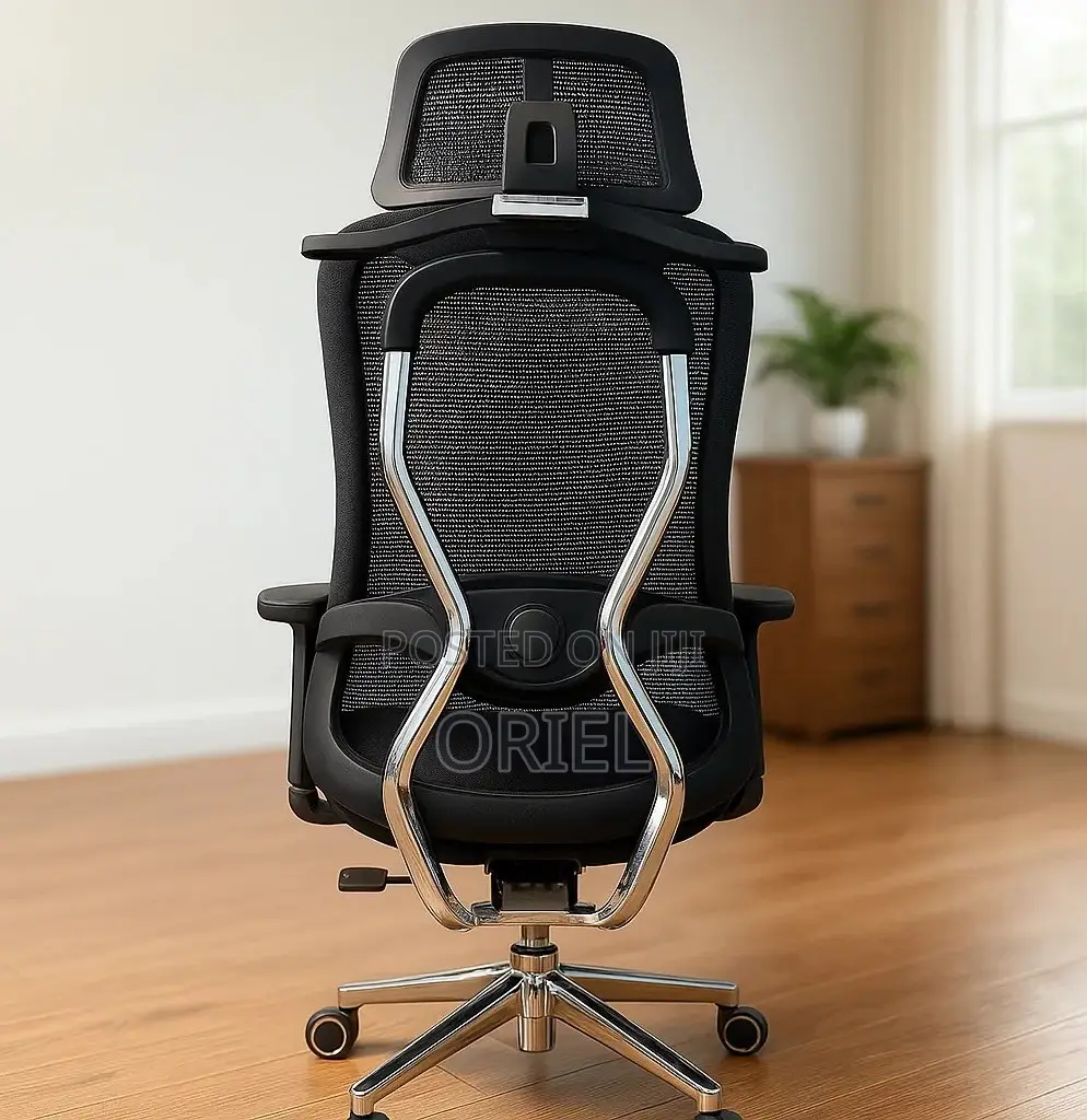 Office Chair : Adjustable Height Office Ergonomic High-Back Chair