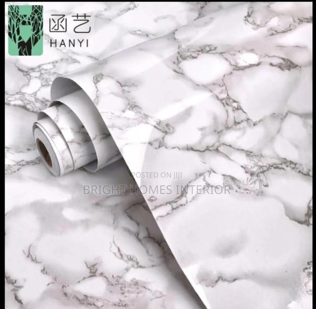 White Marble Grey Self Adhesive Contact Paper Available