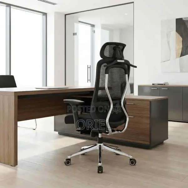 Office Chair : Adjustable Height Office Ergonomic High-Back Chair