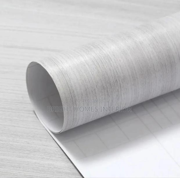 Light Grey Woodeffect Self Adhesive Contact Paper