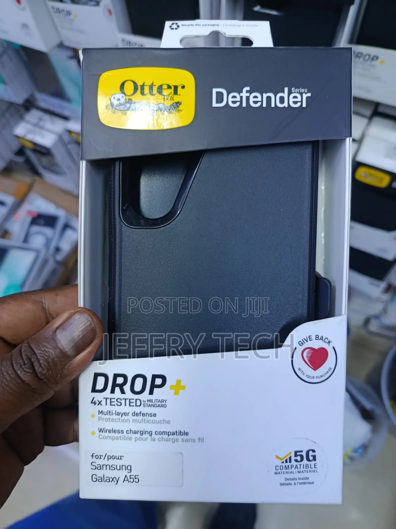 Aqlii Otterbox Defender Series Case for Samsung Galaxy A55 5g -Black