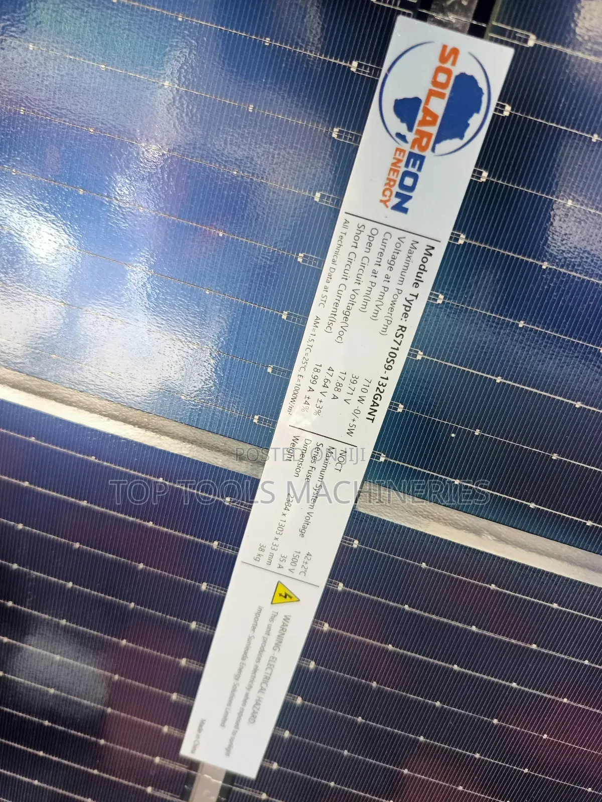 Solareon 710watts Bifacial Solar Panel Monocrystalline