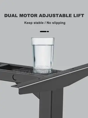 White Electric Motorized Sit Stand Gaming Desk