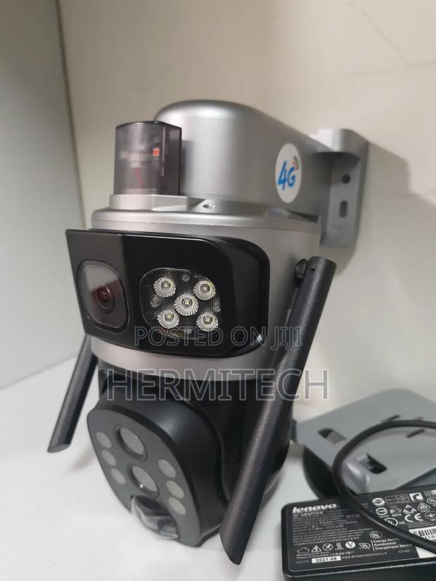 4g Solar Chargeable CCTV Dual Lens CCTV Alarm Siren