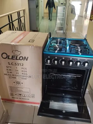 Standing Cooker -3 Gas Burners + 1 Electric Plate