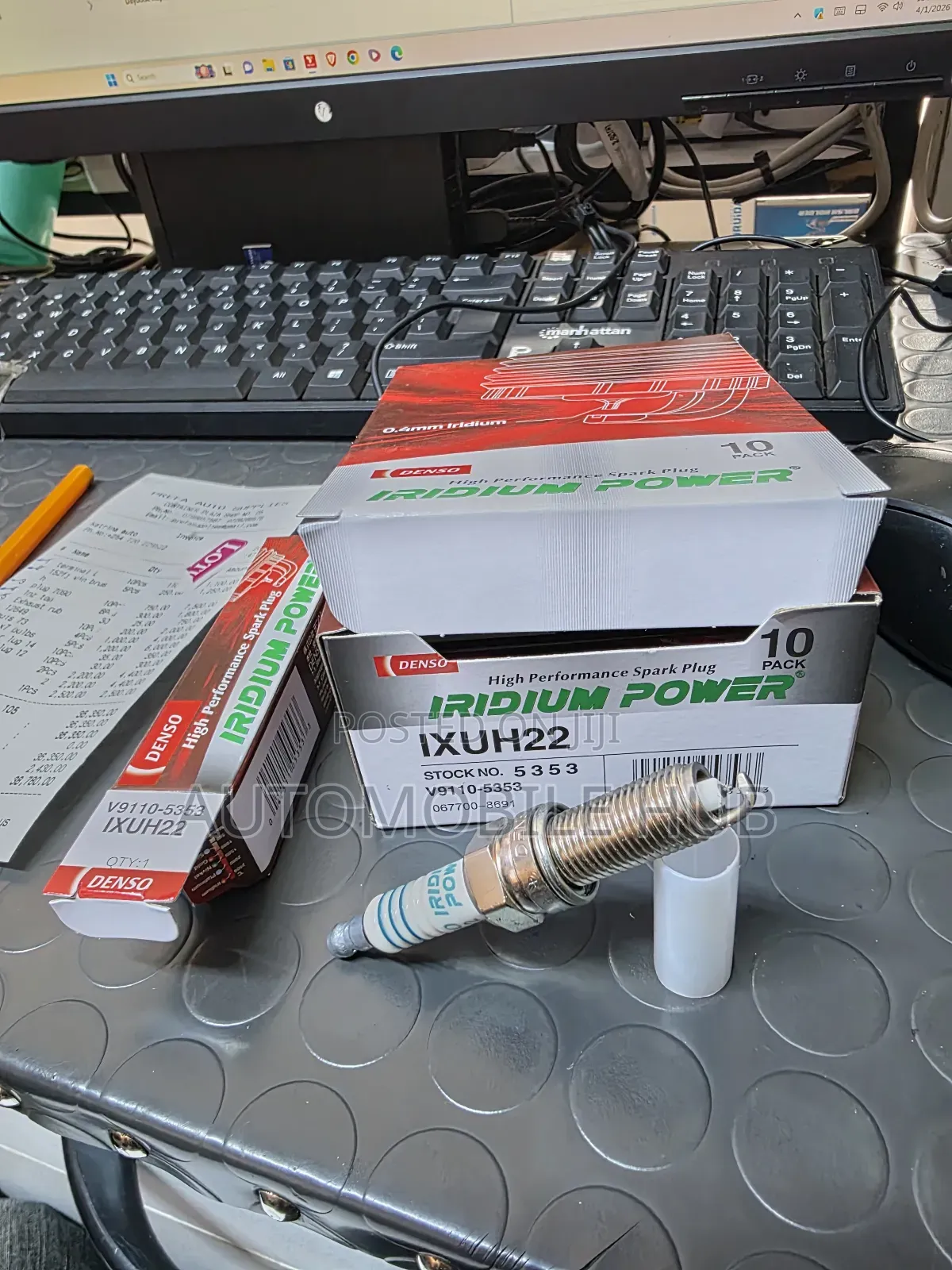 4pcs Denso Iridium Spark Plugs Ixuh22 – High Performance Plug Kenya