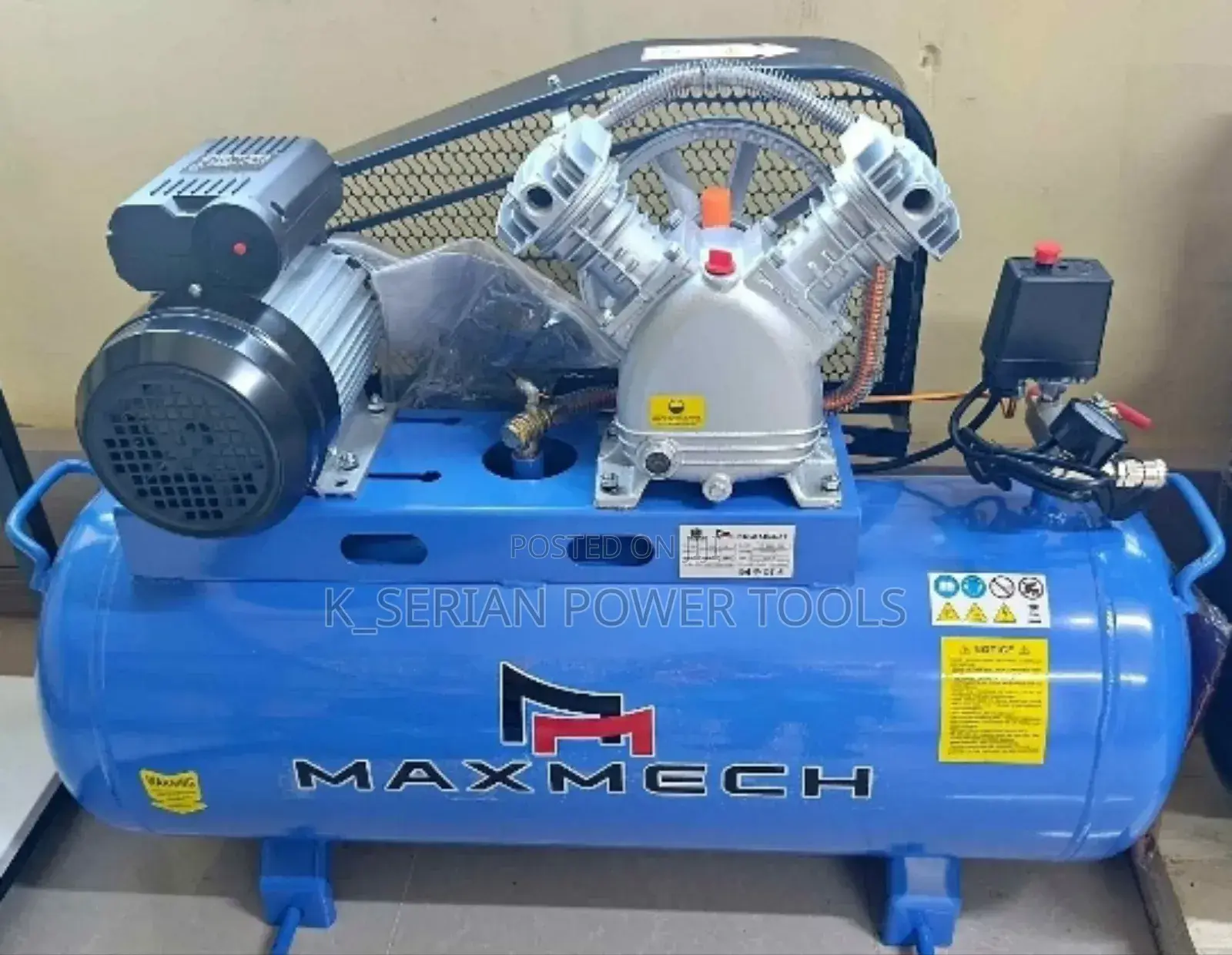 100l Belt Driven Maxmech Air Compressor/Belt Driven 100l Compressor