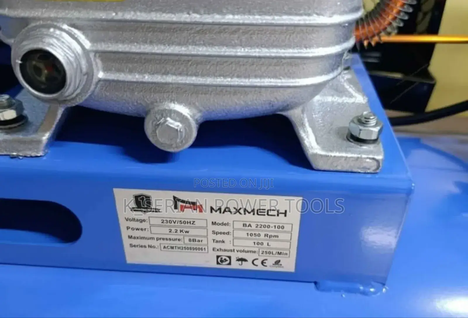 100l Belt Driven Maxmech Air Compressor/Belt Driven 100l Compressor