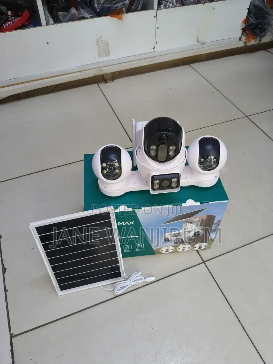 V380pro 4gwaterproof 3lens Camera Solar PTZ CCTV 4g Wireless V380