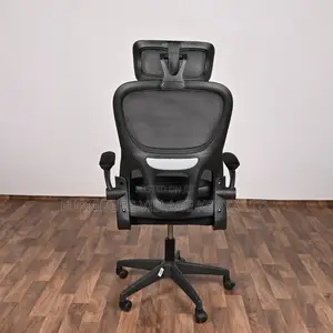 Office Chair;Black Swivel Office Chair With Neck Rest