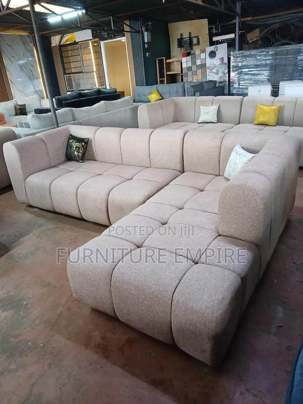 Clean, Classy, 6-Seater Bubble Design L-Seat - main view