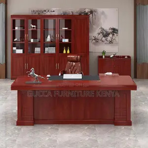 180cm Corporate Mahogany L-Shaped Desk