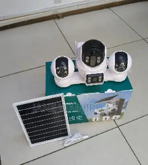 Tripple Lens ,Tripple View ,V380 Solar Powered Camera 4g
