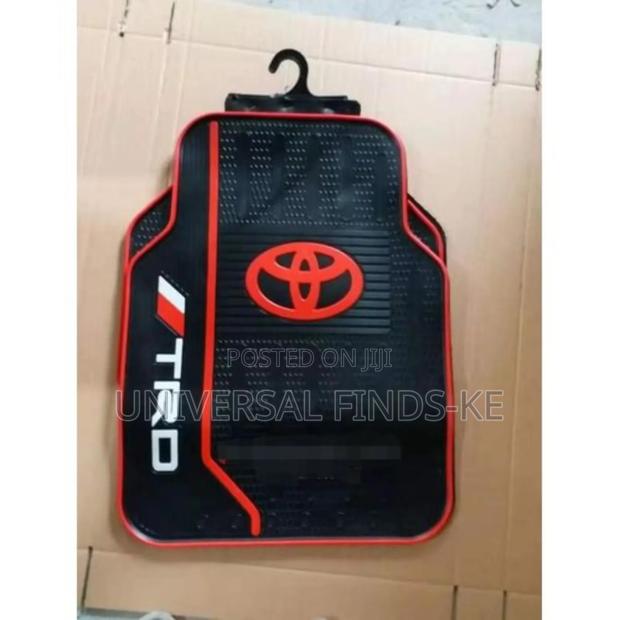 A Black Toyota Rubber Floor Mat - thumbnail 2