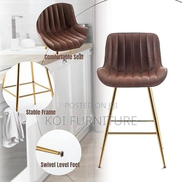 Barstools; Non Adjustable Elegance Touch Home Counter Barstool - thumbnail 4
