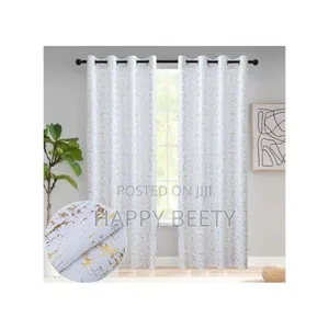 *Marble Gold Ready-Made Curtains