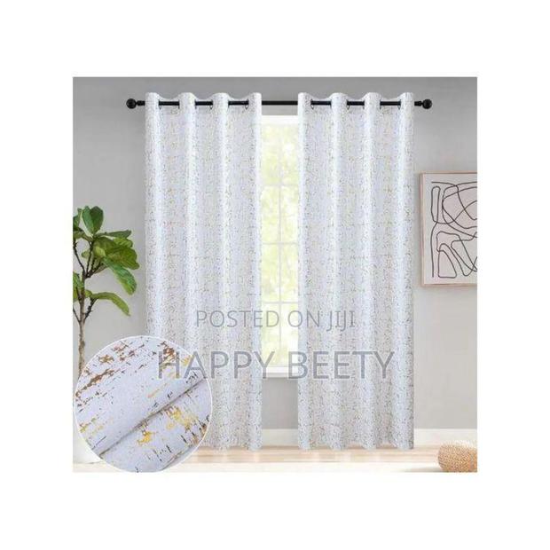 *Marble Gold Ready-Made Curtains