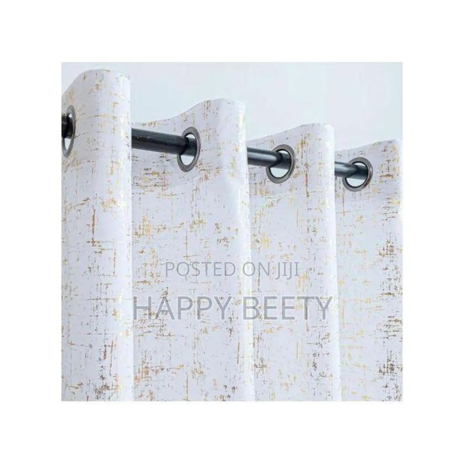*Marble Gold Ready-Made Curtains