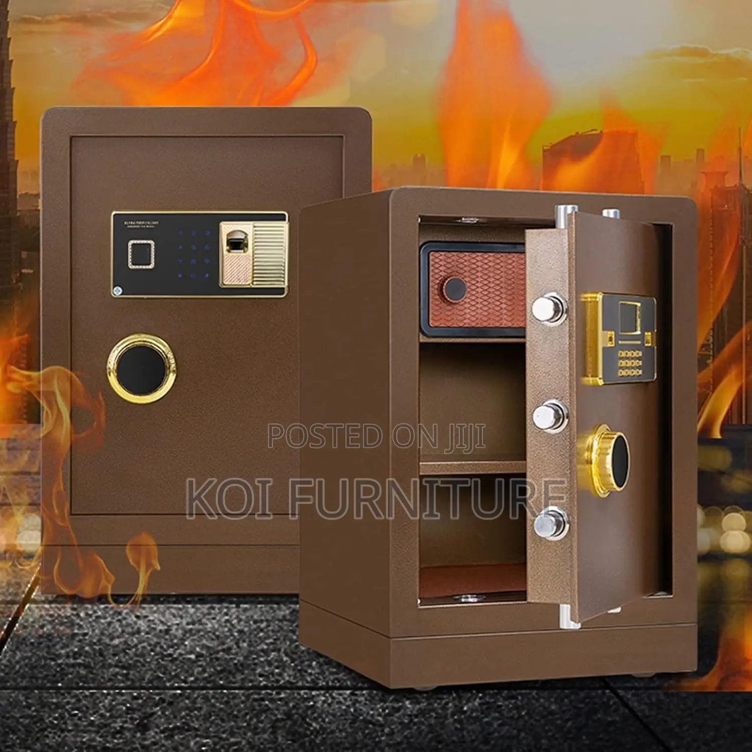 Storage Units; 80 KGS Heavy Metallic Home Office Storage Safe