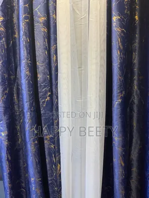 *Restocked*!!
*3 Pc Velvet Curtains(Thunder Effect)/ Crush Prints*