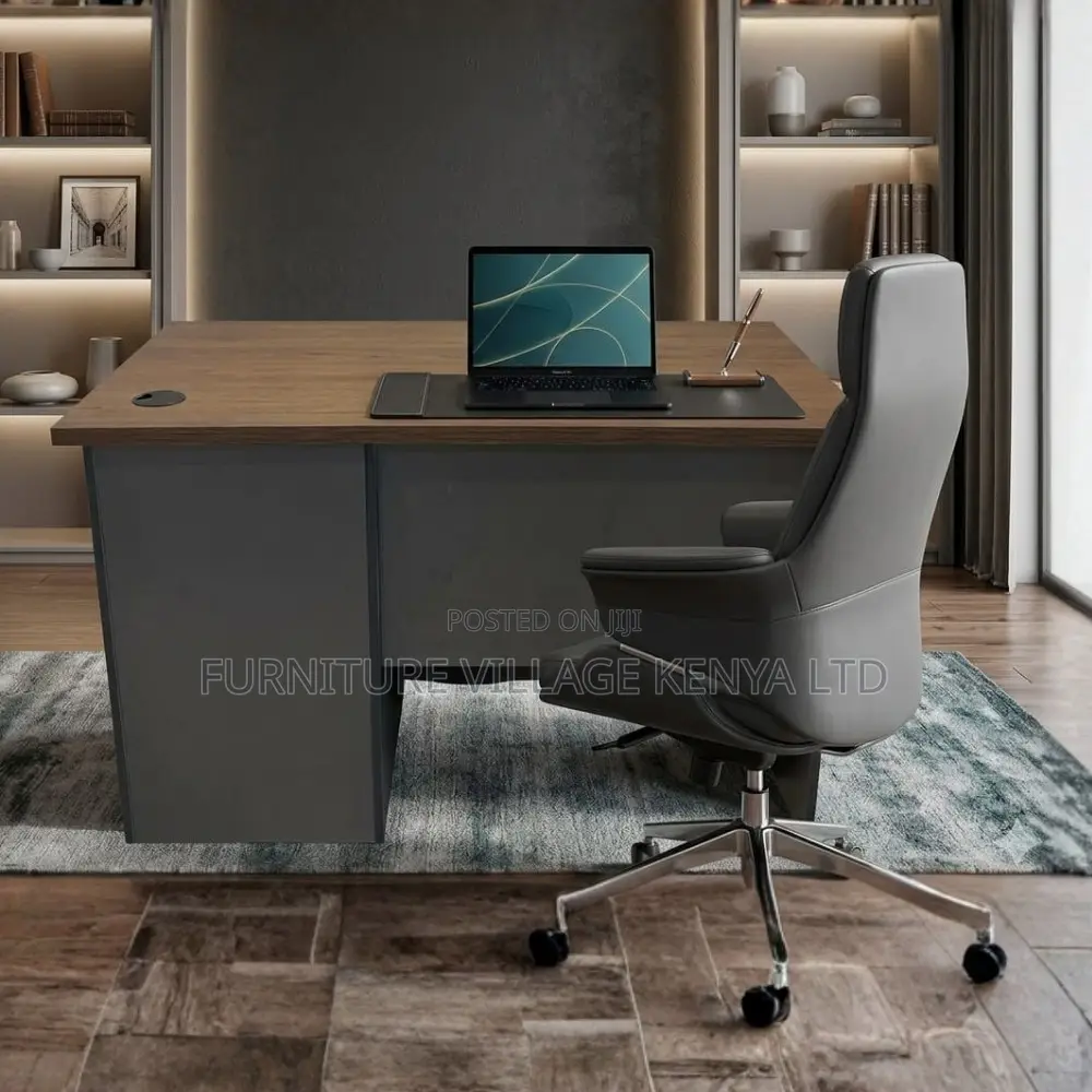 Office Desk; 1.2 Meter Executive Office Desk With Cupboard Storage