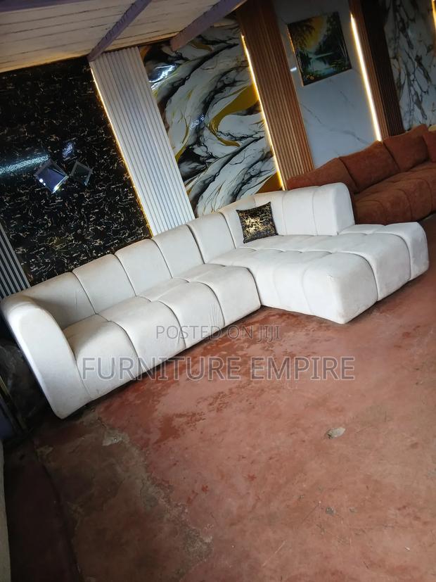 White Bubble 6- Seater High Density Sofa - main view
