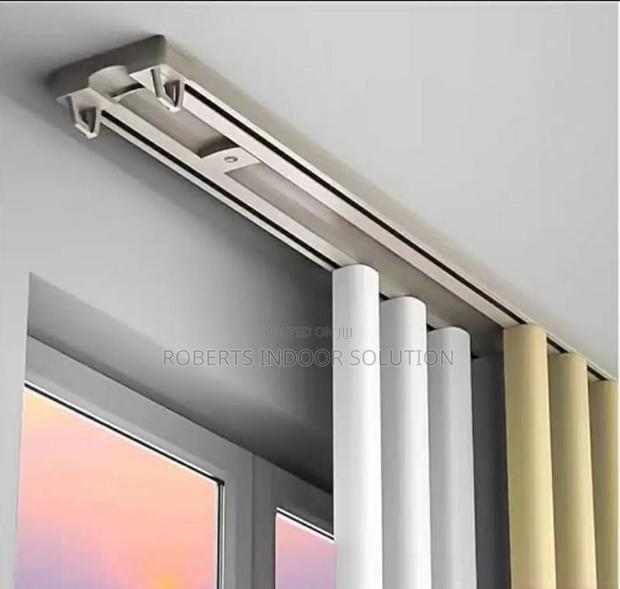 Modern Double Curtain Track System - main view