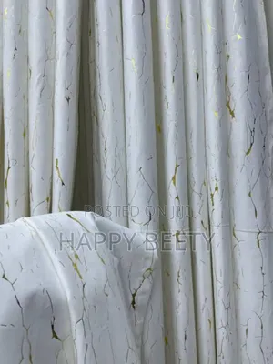 Marble Gold 3 PCS Curtains