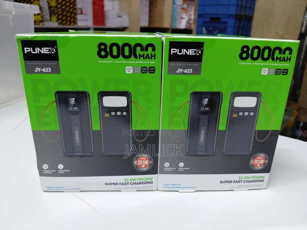 Punex Jy 623 Power Bank 80000mah High Capacity - Aw