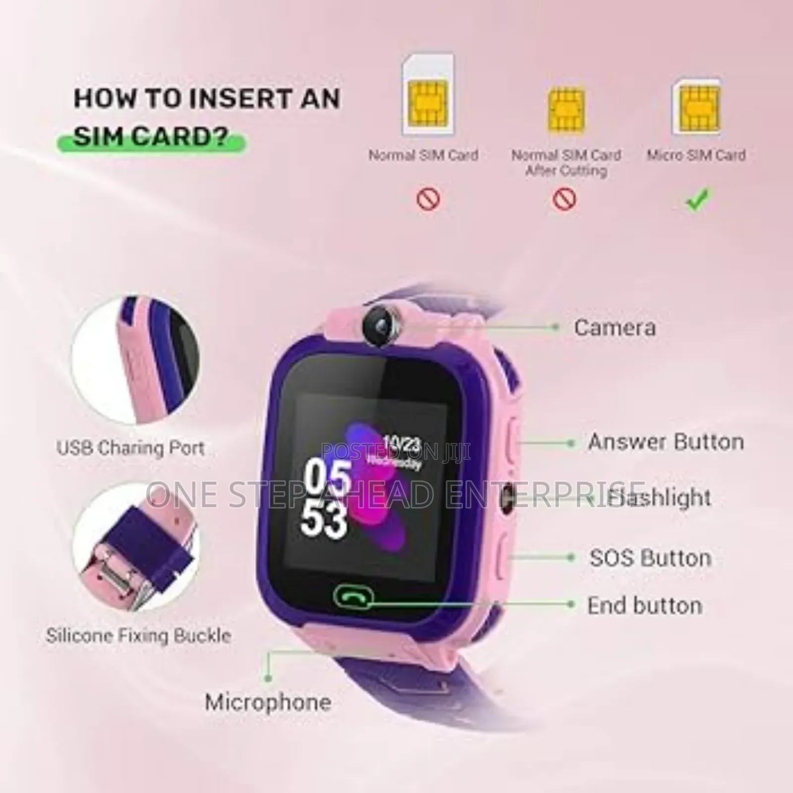 Kids Smart Watch With Sim Card Slot
