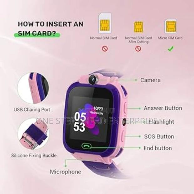 Kids Smart Watch With Sim Card Slot