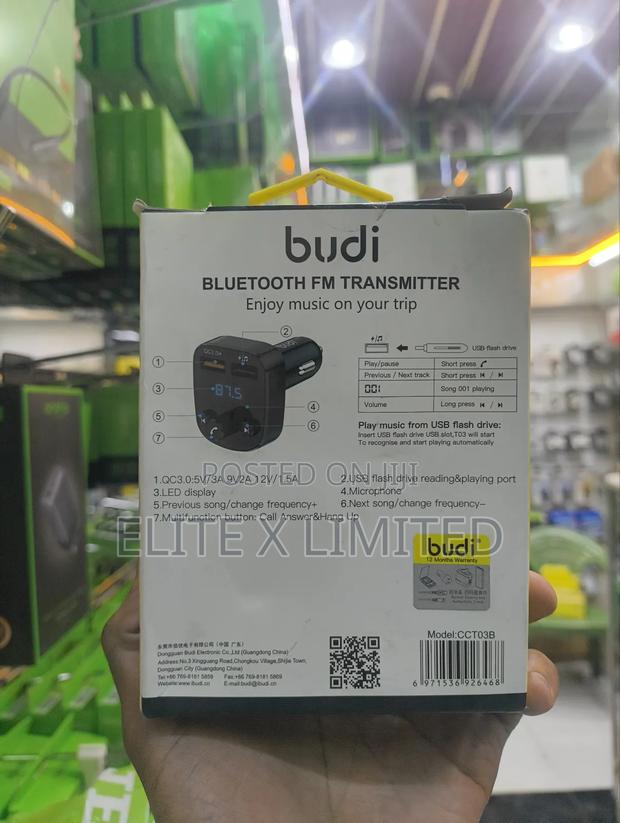 Budi 18w Bluetooth Fm Transmitter - thumbnail 2