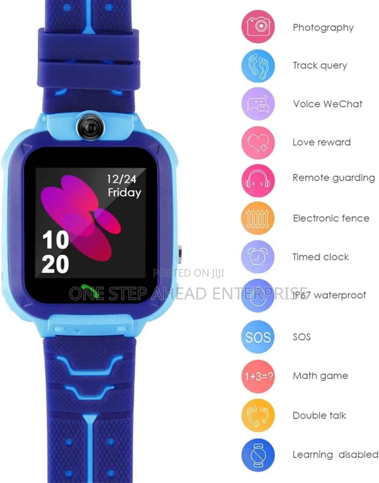 Blue Kids Smartwatch With Simcard Slot