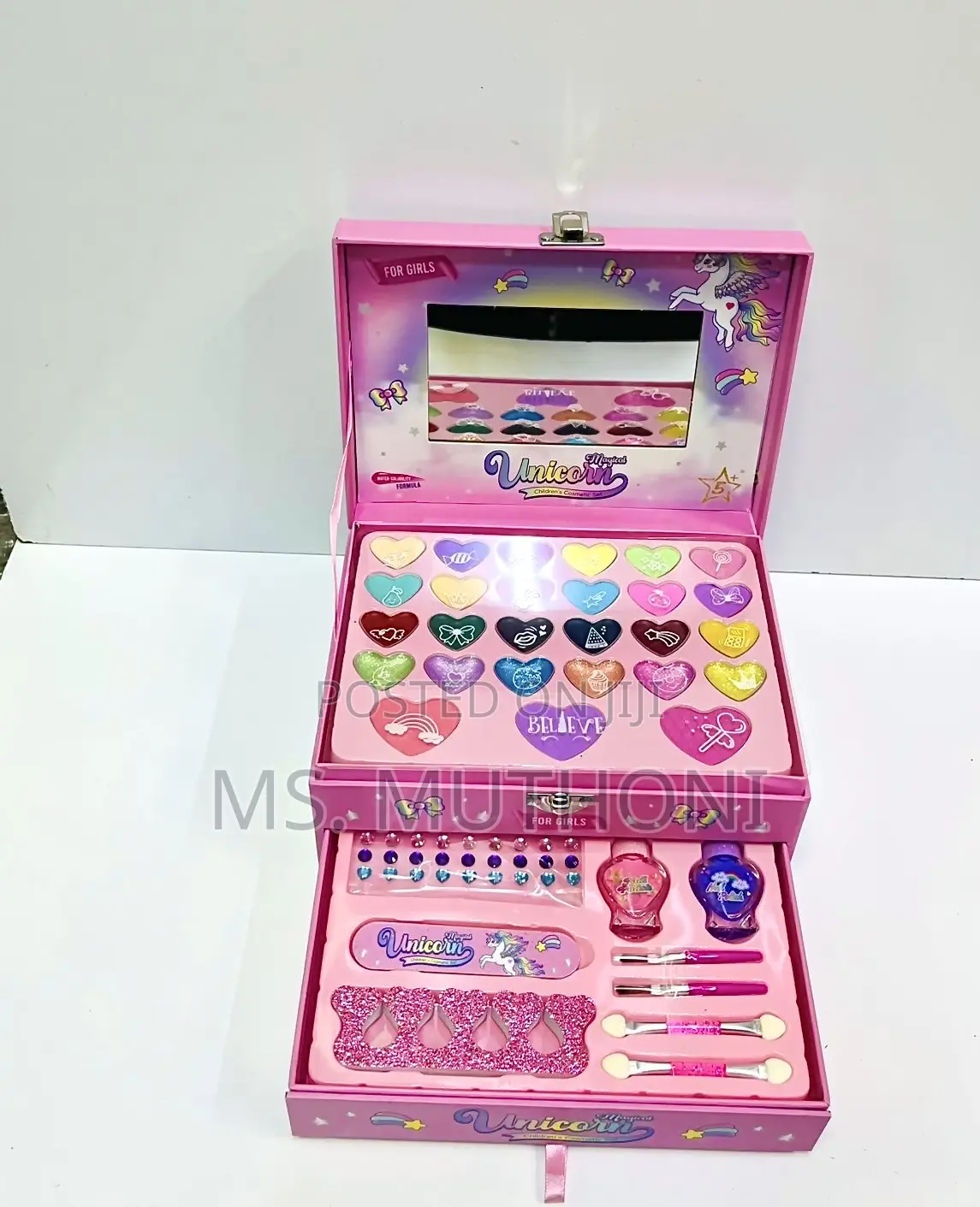 Girls Unicorn Themed Non Toxic Glam Kit