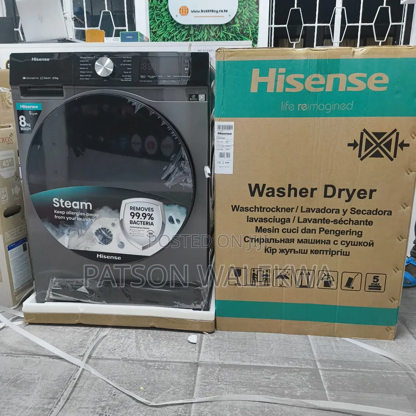 Hisense Wd3q8043bt 8kg/5kg Wash and Dry Washing Machine